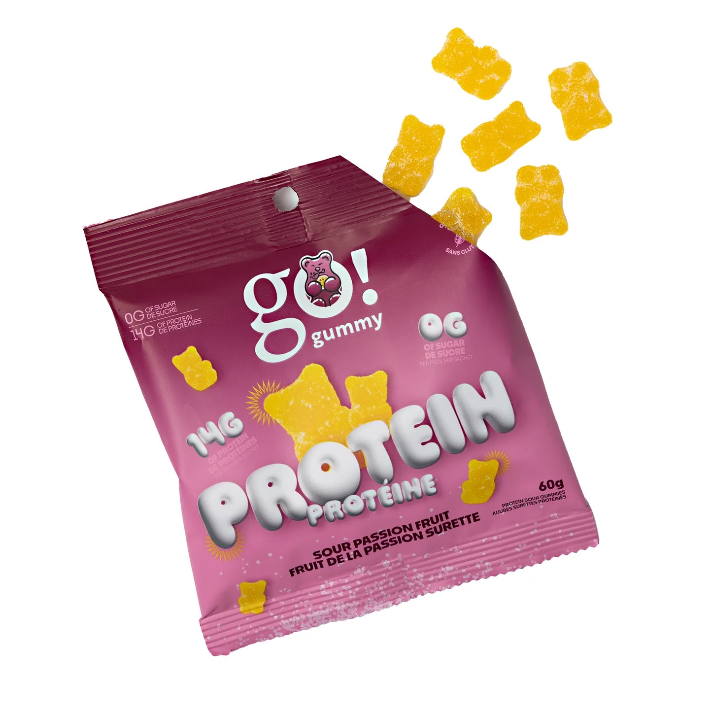 Jujubes sans sucre Go Gummy Protein